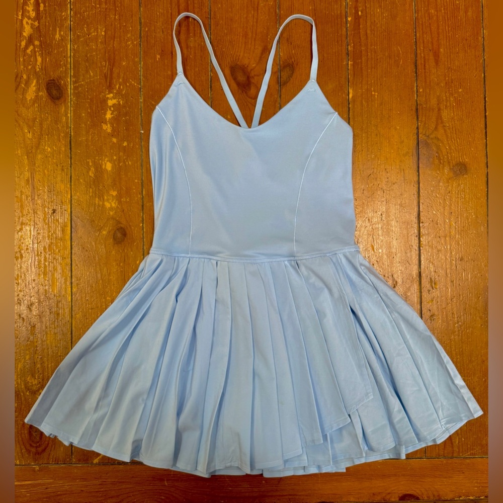 Offline by Aerie | Blue Pleated Active Dress w Built-In Shorts | Size M